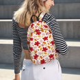 thumbnail image 5 of Disketp fall laef Maple print Canvas Backpack Lightweight Travel Daypack Student Rucksack Laptop Backpack-Small, 5 of 5