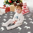 thumbnail image 6 of Christmas Fuzzy Blanket Double-Sided Xmas Tree Reindeer Throw Blanket 50 x 60 Inch Grey White Warm Blanket for Winter Home Chair Sofa Couch Bed, 6 of 6