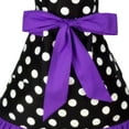 thumbnail image 4 of simhoa Various Color Dots BowKnot Women Cooking Kitchen Restaurant Cafe Apron Bib Dress, 4 of 6