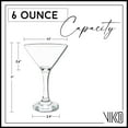 thumbnail image 6 of Vikko 6 Oz Martini Glasses Stemmed Cocktail Glasses 6-Pc Drinking Glass Set, 6 of 6