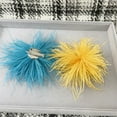 thumbnail image 4 of HUONA Feather Brooch Feather Corsage Feather Headwear Feather Hair Ornaments Fluffy Feather Jewelry Feather Brooches for Chest Pocket Hairstyle Hat Bag Decoration White, 4 of 9
