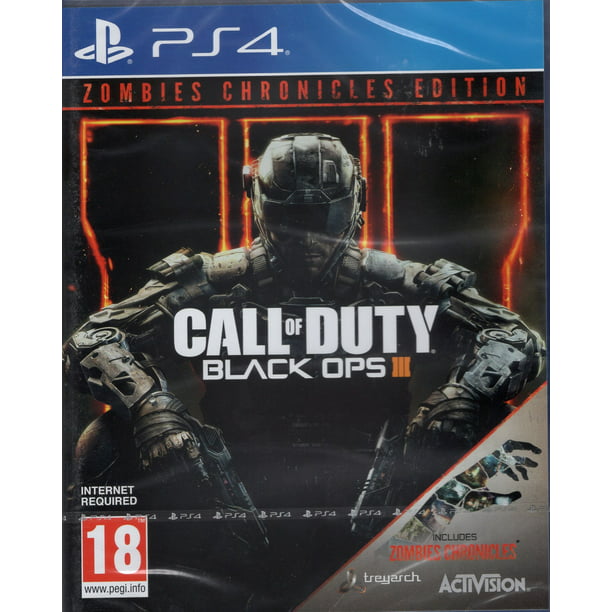 Call Of Duty Black Ops Iii 3 With Zombie Chronicles Cod Ps4 Game Walmart Com