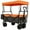 Orange, variant on NIGSQJB 480Lbs Collapsible Wagon with 7" All-Terrain Wheels, Heavy-Duty Foldable Utility Cart with Side Pocket & Canopy & Mosquito Net, Folding Wagon for Shopping, Camping, Sports,Garden, Blue