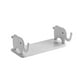 thumbnail image 2 of Estante de pared para baño, perforado, ajustable, plegable, con estructura de metal, diseño de dos niveles, para dormitorio, organizador de baño, resistente, ahorra espacio, decoración, 2 of 6