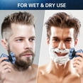 thumbnail image 4 of 5 in 1 Electric Head Shaver for Bald Men, 8D Elctric Shaver Cordless Razor W/ with Nose Hair Sideburns Trimmer, IPX7 Waterproof Wet/Dry Mens Grooming Kit, Anti-Pinch, LED Display, USB Rechargeable, 4 of 8