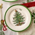 thumbnail image 4 of Exquisite Ceramic Christmas Tree Dessert Plate - Christmas Dinnerware & Cutlery Set with Festive Tree Plates, Bowls, Mugs, Saucers for Holiday Dining, 4 of 6