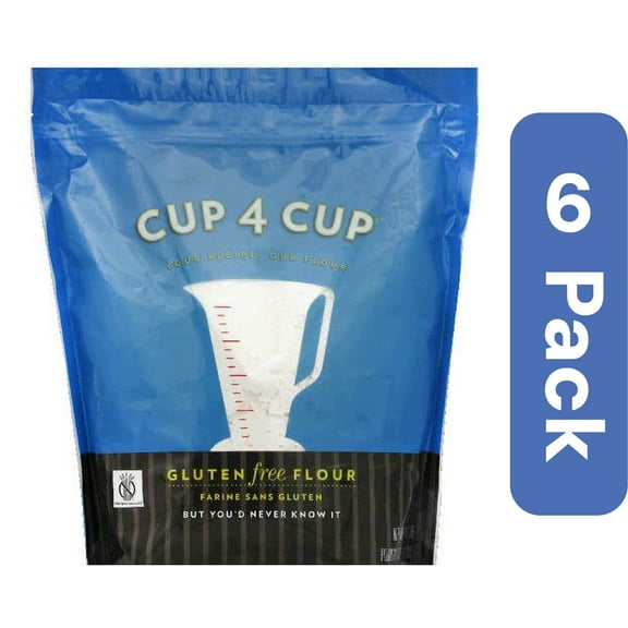 Cup 4 Cup Gluten Free Flour, 3 lb, (Pack of 6)