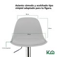 thumbnail image 3 of Banco Silla De Comedor Giratorio Respaldo Set 5pzs Cafeteria blanco, 3 of 7