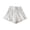 White, variant on SYMOID Womens Waffle Knit Lounge Shorts with Ruffle Hem, High Waisted Relaxed Fit Elastic Drawstring Casual Shorts, Heather Gray,Size S