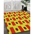 thumbnail image 2 of Ahgly Company Indoor Rectangle Patterned Canary Yellow Area Rugs, 5' x 7', 2 of 6