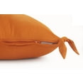 thumbnail image 3 of LR Home Ayra 20" x 20" Orange Solid Cotton Adult Decorative Throw Pillow, 3 of 4