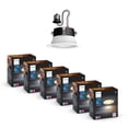 thumbnail image 1 of Focos LED inteligentes Philips Hue de 4 pulgadas, paquete de 6, 850 lúmenes, 1 of 7