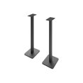 thumbnail image 1 of Kanto SP32PL Universal Speaker Floor Stands for Bookshelf Speakers | 32" Tall | Two Sizes Rotating Top Plate w/ Foam Padding | Carpet & Hardwood Feet | Hidden Cables | Â¼â€-20 Mounting | Black | Pair, 1 of 10
