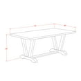 thumbnail image 4 of East West Furniture V097LA015-9 9-Piece Stylish Dinette Set a Superb Cement Color dining table Top and 8 Beautiful Linen Fabric Parson Chairs with Stylish Chair Back, Linen White Finish, 4 of 10