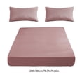 thumbnail image 3 of Fitted Sheet - Non-Slip Fixed Bed Cover with All-Inclusive Mattress Protection, Soft Fiber Polyester Fabric for Ultimate Sleep Support, Pink, JKODE, 3 of 9