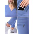 thumbnail image 5 of Adar Pro Movement Booster Scrub Set For Women - Sweetheart V-Neck Scrub Top & Yoga Jogger Scrub Pants, 5 of 7