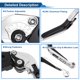 thumbnail image 4 of Palancas de freno y embrague cortas y largas únicas para Honda NC700/NC750 S/X, palanca de freno ajustable de motocicleta, aleación de aluminio, cabeza tono plateado, mango negro, 4 of 7