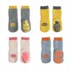 thumbnail image 1 of Laklulu - 5 pares de calcetines con agarres, antideslizantes, para bebés, niñas y niños, antideslizantes, para recién nacidos, bonitos calcetines para bebés con estampado de frutas, antideslizantes,, 1 of 6