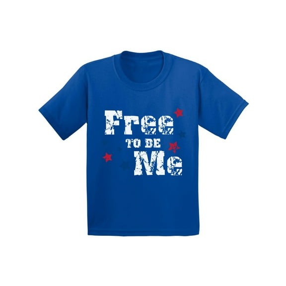 Awkward Styles Free To Be Me Infant Shirt Cute 4th of July Shirts for Baby Independence Day Gifts for Baby Boy and Baby Girl American Kids Patriotic Outfit Kids USA Shirt American Stars Infant Shirt