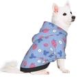 thumbnail image 5 of Cauagu Strawberry And Flowers Pattern Winter Pet Hoodie Sweatshirts- Dog Hoodie Sweater with Leash Hole - Cute Dog Hoodie - Pet Clothes Puppy Cat Custume -Medium, 5 of 8