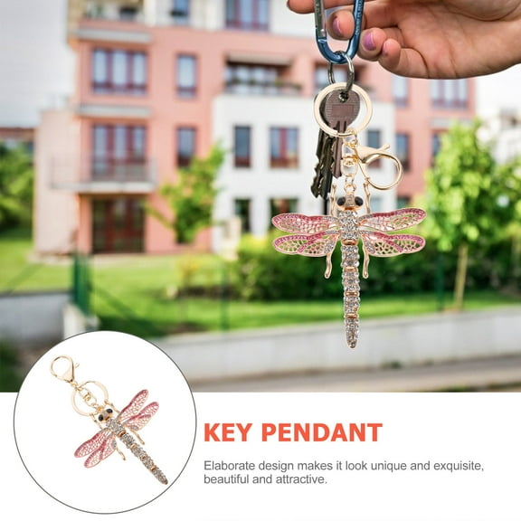 HONITANO Creative Design Metal Dragonfly Keychains for Women Gifting 5.5x3.1x0.1in