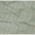 thumbnail image 4 of oneOone Organic Cotton Poplin Twill Fabric Dot|Leaves & Flower Jar Floral Print Fabric BTY 42 Inch Wide, 4 of 4