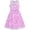 Purple, variant on Flower Girl Dress Lace Sequin Flare Pink Wedding Party 5