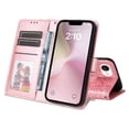 thumbnail image 4 of Funda tipo cartera GANGXUN para iPhone 16e , diseño girasol, cuero PU, soporte, cierre magnético, tarjetero, 4 of 5