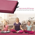 thumbnail image 5 of NiamVelo Folding Gymnastics Mat 4'x8'x2 Exercise Yoga Mat w/Carrying Handle for Kids & Adults, Burgundy, 5 of 7