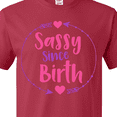 thumbnail image 4 of Inktastic Sassy Since Birth, Sassy, Sassy Girl, Arrow, Hearts T-Shirt, 4 of 5