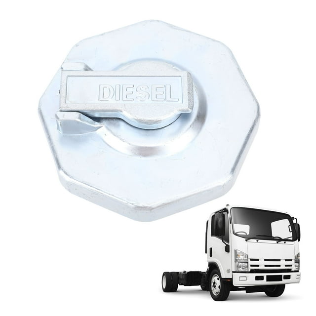 Locking Fuel Tank Cap, Excellent Sealing Stylish Look Enhanced Safety Anti Leakage Fuel Tank Cap for Truck Replacement for ELF NPR NQR NQR75 4HK1 100P 600P