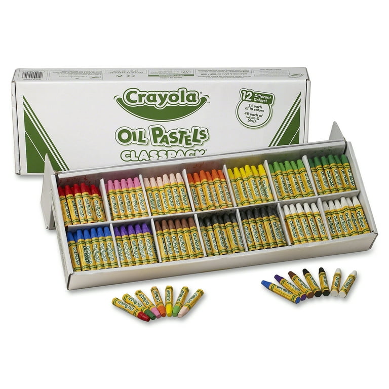 Crayola Jumbo Oil Pastel Sticks, Kids Drawing Art Supplies, Bulk