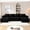 Black, variant on Vanress 124 Inch U Shaped Modular Sectional Sofa, Modern Corduroy Boneless Sofa for Living Room, Upholstered Deep Seat Cloud Sofas Couches, No Assembly Required, Black