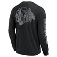 thumbnail image 3 of Men's Fanatics Black Chicago Blackhawks Elements Strive Long Sleeve T-Shirt, 3 of 3