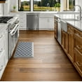 thumbnail image 3 of Martha Stewart Miles Modern Diamond Anti-Fatigue Air-Infused Kitchen Mat, Blue, 19.6"x39", 3 of 9
