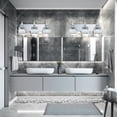 thumbnail image 4 of OYIPRO 2/3/4-Light Modern Bathroom Crystal Vanity Light Wall Sconces 19.7 - Chrome, 4 of 5