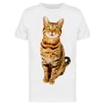 thumbnail image 1 of Brigth Green-eyed Bengal Cat T-Shirt Men -Image by Shutterstock, Male Medium, 1 of 2