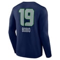 thumbnail image 3 of Men's Jake Bobo College Navy Seattle Seahawks Team Wordmark Player Name & Number Long Sleeve T-Shirt, 3 of 3