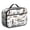 Basketball and Text, variant on Basketball and Hoop Black Pattern Insulated Lunch Bag Teens,Bento School Lunch Bag for Teens for Work,Picnic or Travel 10.6x7.7x4.3 Inches,12 Can Capacity