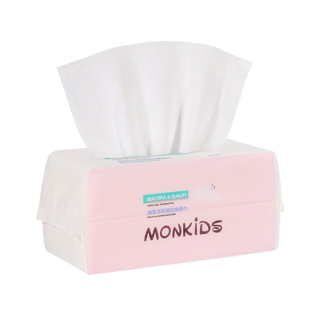 100pcs/1 Pack Disposable Face Washing Multifold Paper Towel Cotton Facial Care Tissue