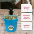 thumbnail image 3 of Little Giant All Purpose Heavy Duty Flat Back 20 Qt Plastic Bucket, Teal, 3 of 7