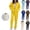Yellow, variant on HAJWOH Sweatsuits Women 2 Piece Outfit Comfort Jogger Sets Fleece Oversized Zip Up Hoodie Sweatpants Set Matching Sweat Sets