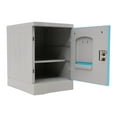 thumbnail image 3 of Lockable Storage Cabinet W/Keys, 2-Tier Safe Footlocker Nightstand Toy Model Storage Cabinet Storage Box Bedside Cabinet Table Blue, 3 of 16