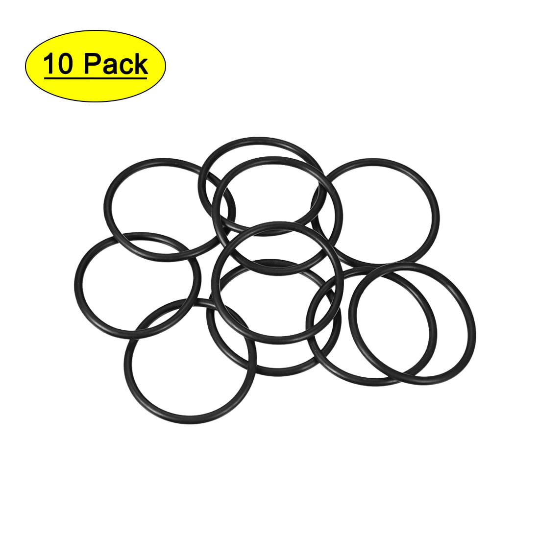 uxcell 10 Pcs Mechanical Black Rubber O Ring Oil Seal Gaskets 36mm x 30mm