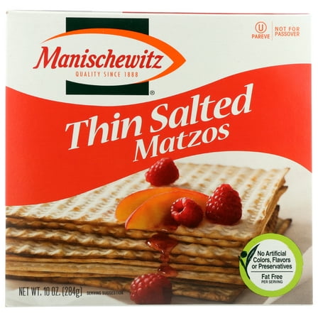 Manischewitz Thin Salted Matzos, 10 oz