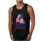 thumbnail image 1 of Tanques para Hombre para el Verano Solto Chaleco Impresión Deportivo Cuello Redondo, Casual, 1 of 4