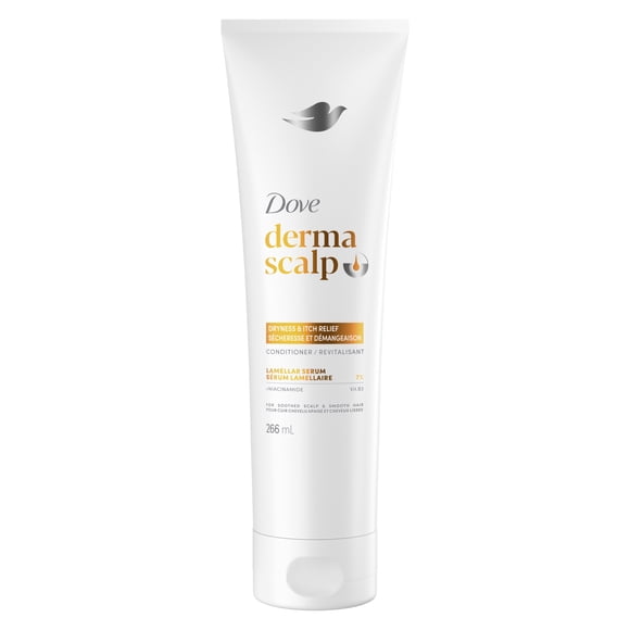 Dove Derma Scalp Conditioner for Soothed Scalp & Smooth Hair, Dryness & Itch Relief with Niacinamide & Glycerin