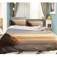 thumbnail image 1 of 3D Sunset Sky Mountain Beach Quilt Cover Set Ropa de Cama Set Funda Nórdica, 1 of 3