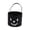 Black, variant on HAYIMI Kids Halloween Candy Bag Lightweight Pumpkin Pattern With Top Handle Reusable Bucket Children Party Storage Handbag