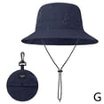 thumbnail image 4 of Women's Summer Sun Hat, UPF Sun Protection Wide Brim, Foldable for Travel Camping, Polyester Fiber, 4 of 8